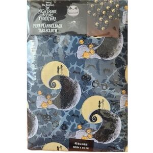 NEW Disney Tim Burton The Nightmare Before Christmas Tablecloth Halloween